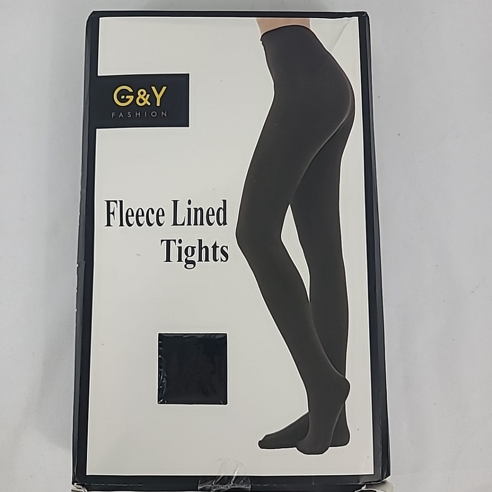 NEW G & Y Fleece Lined Tughts Black Sz S